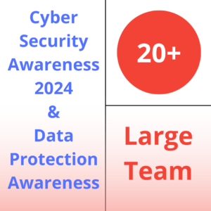 Combined Cyber Security and Data Protection Awareness Training Large Team