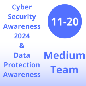 Combined Cyber Security and Data Protection Awareness Training Medium Team
